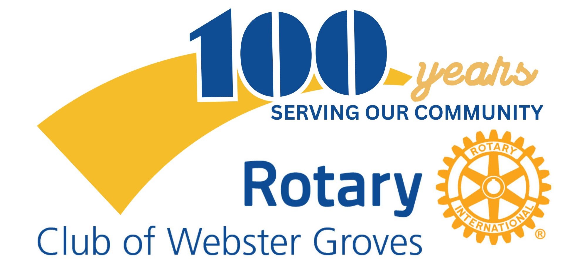 Webster Groves Rotary 2024 Centennial logo